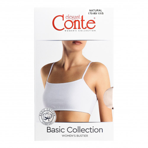 Бюстьє жіноче Conte elegant Basic Collection №LBE2017 170-80/XXS natural